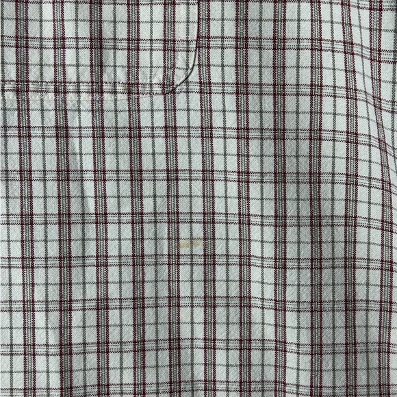 Eddie Bauer Men's Checkered Button-Down Shirt - Brown and White - Picture 10 of 10